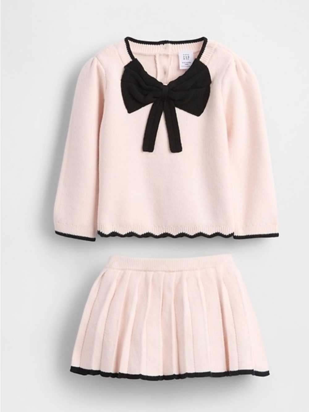 Baby Bow Sweater Skort Set-Baby Gap Size 3-6m